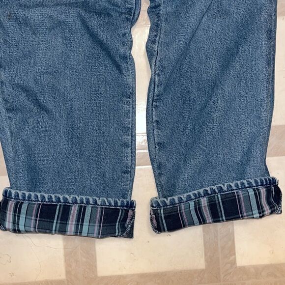 EUC L.L. BEAN ORIGINAL FIT FLANNEL-LINED VINTAGE JEANS SIZE 16 - Picture 7 of 7